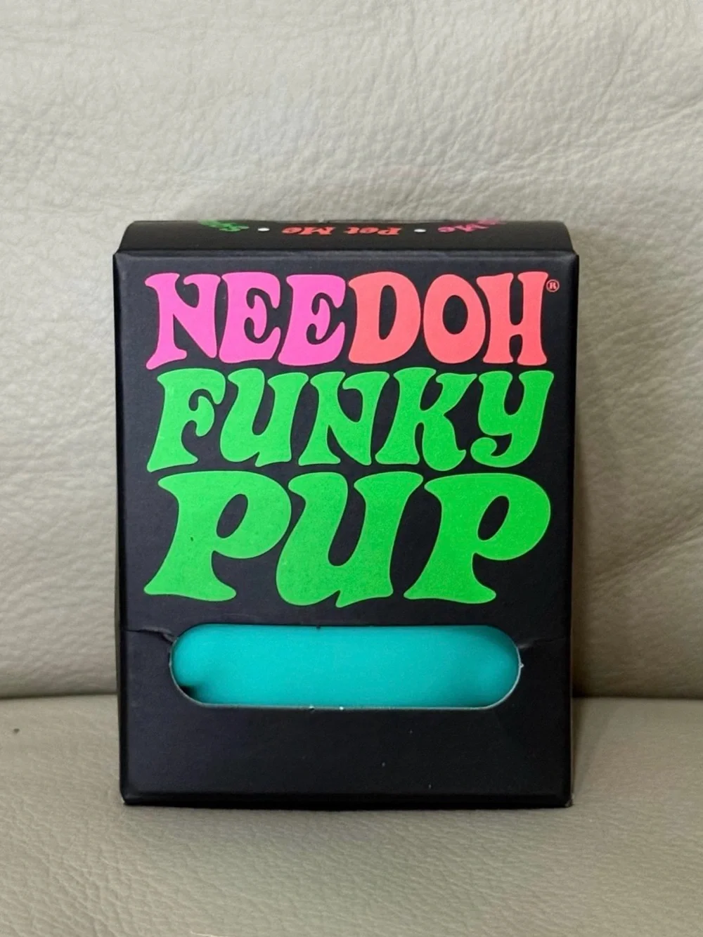 New NEEDOH Funky Pup Puppy DOG Nee Doh Stress Ball SQUISHY Fidget Toy Teal Blue